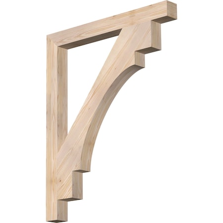 Merced Block Smooth Bracket, Douglas Fir, 3 1/2W X 36D X 44H